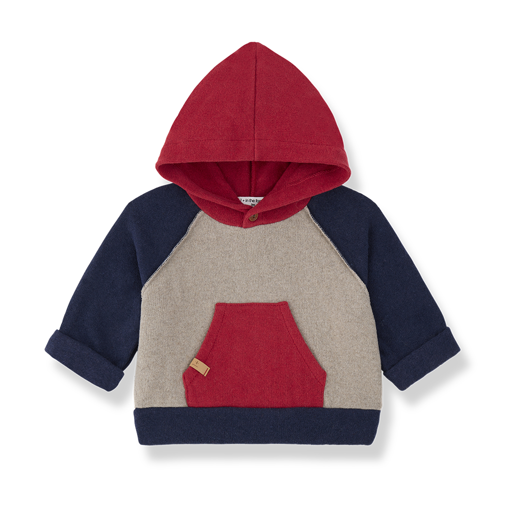 Jersey de punto con capucha arena