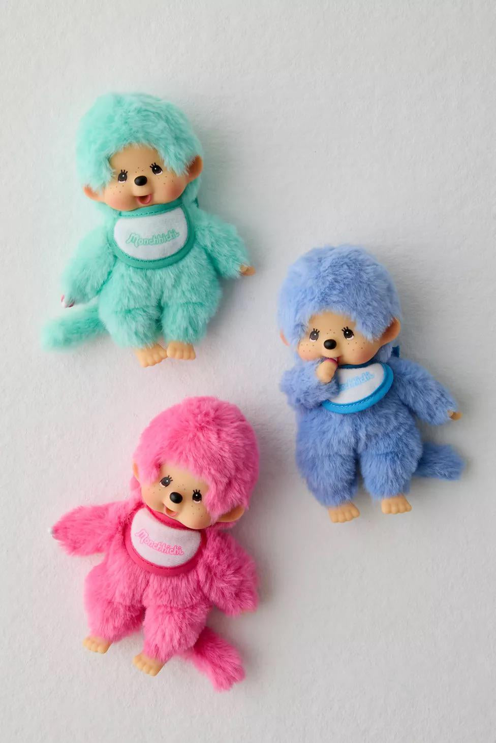 Monchhichi colorful beanie boy 14 cm pink