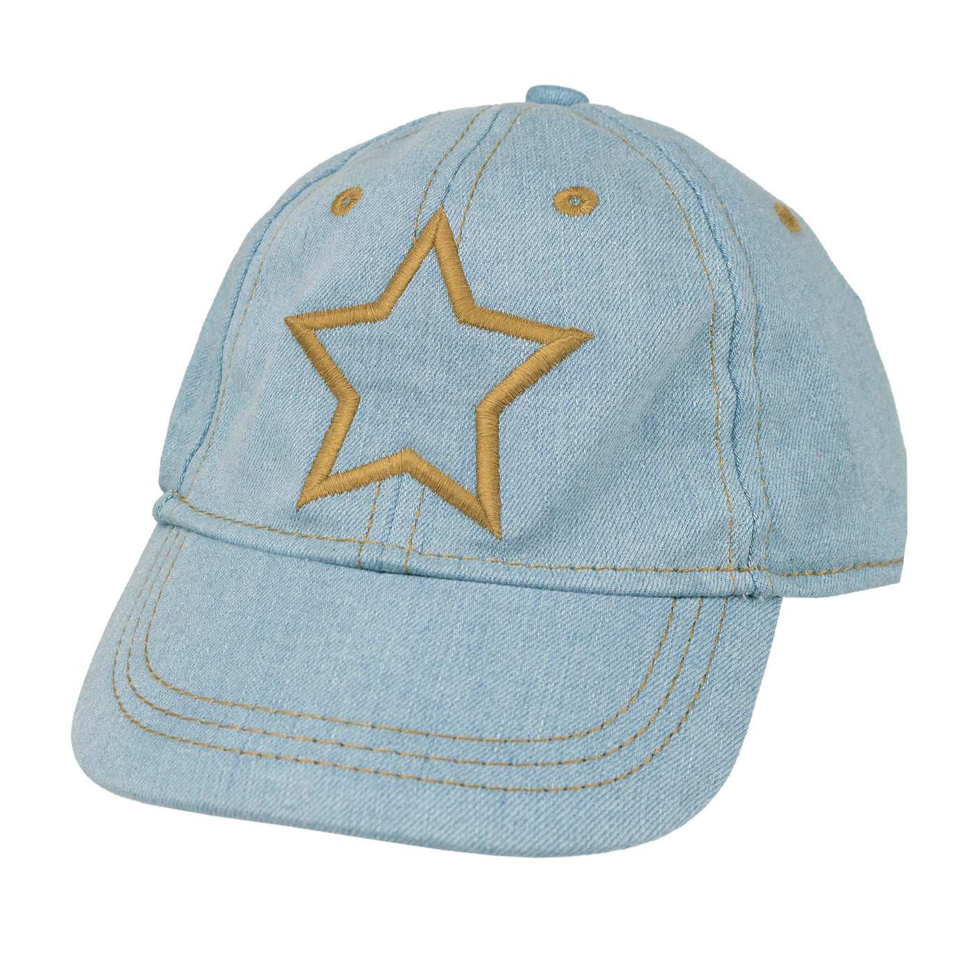 gorra vaquera light wash estrella