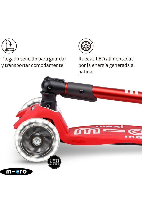 Patinete Maxi Deluxe plegable ROJO