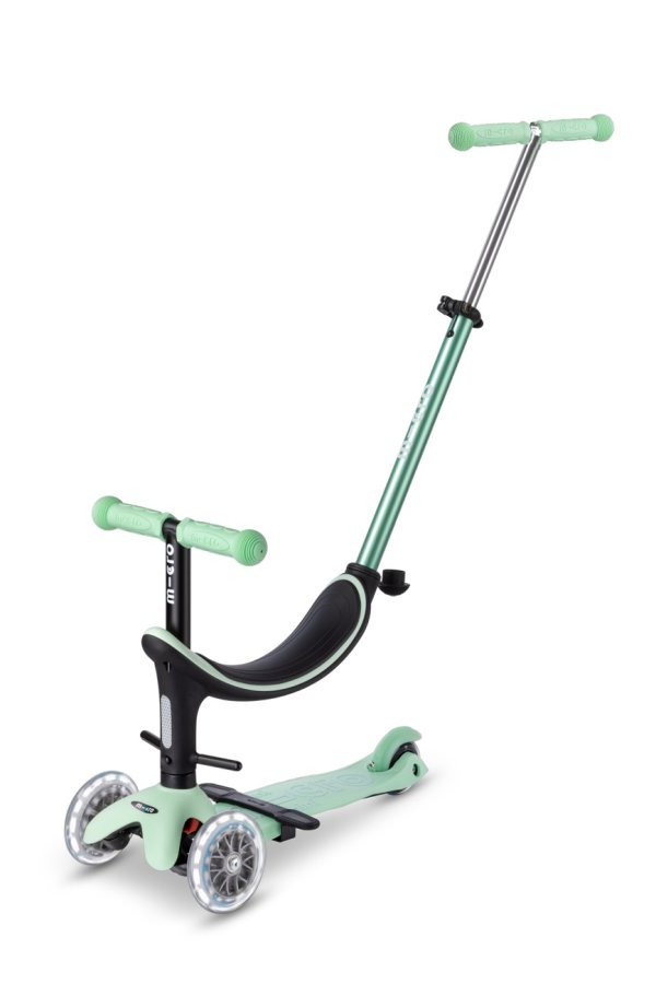 Patinete Mini 4en1 Deluxe LED Menta