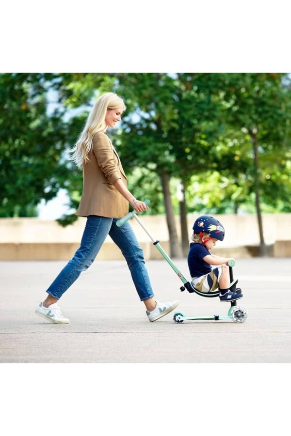 Patinete Mini 4en1 Deluxe LED Menta