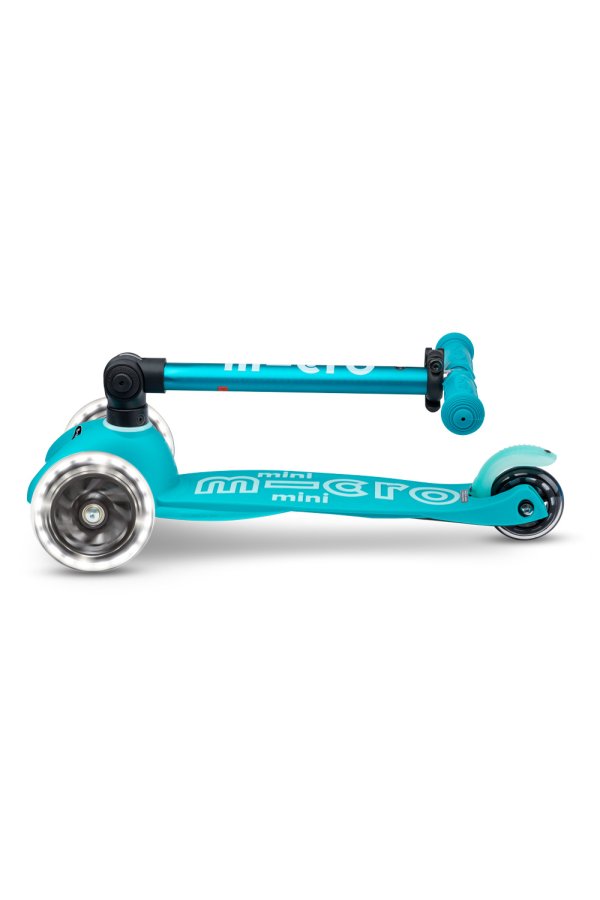 Patinete Mini Deluxe plegable LED AQUA