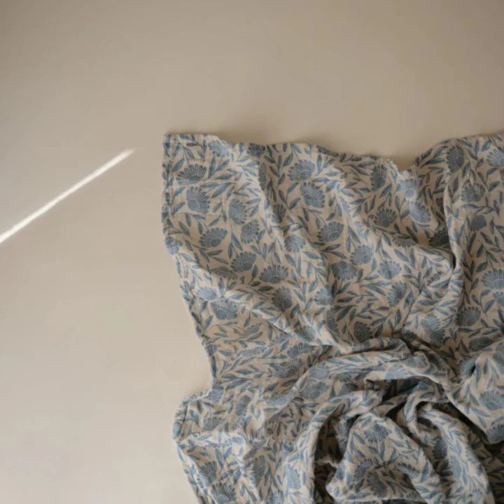 organic muslin flowers