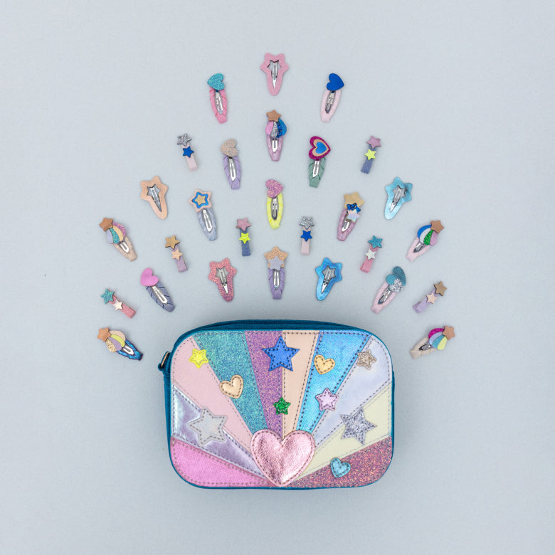 Bolso terciopelo Corazoncitos