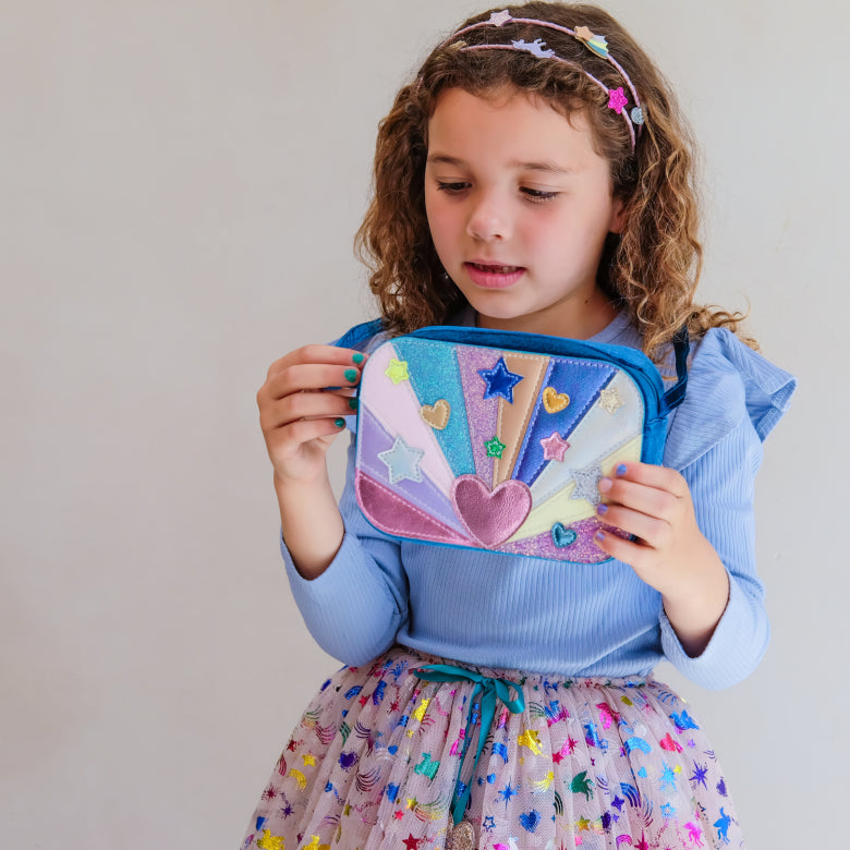 Bolso terciopelo Corazoncitos