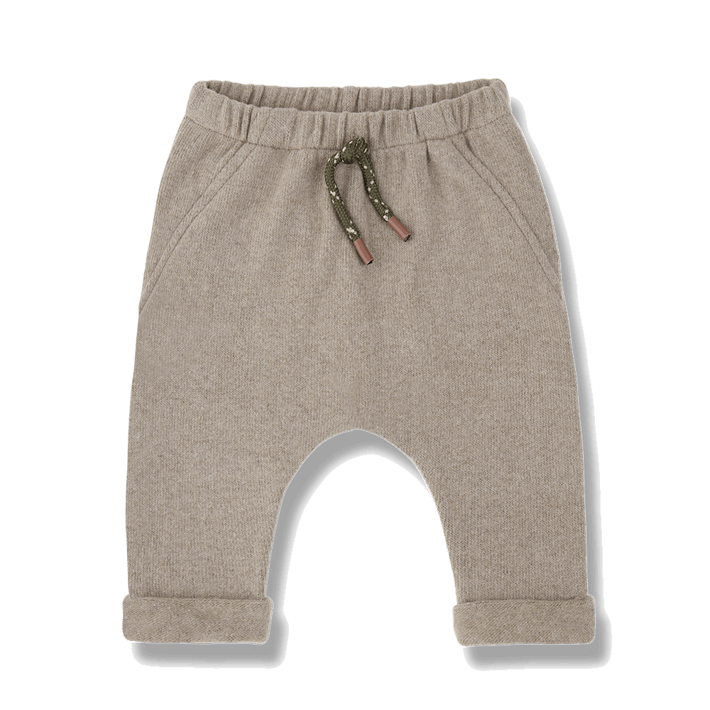 Pantalón de punto arena