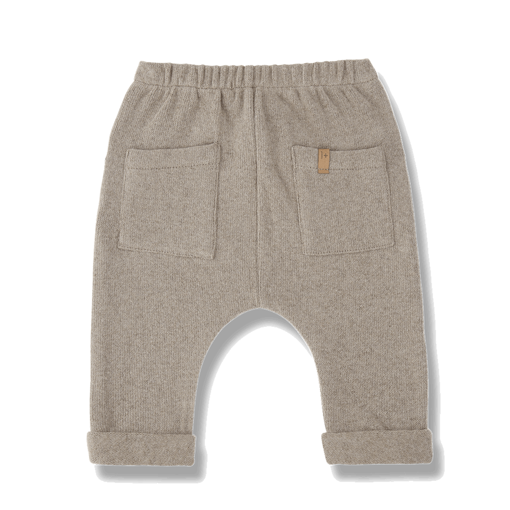 Pantalón de punto arena