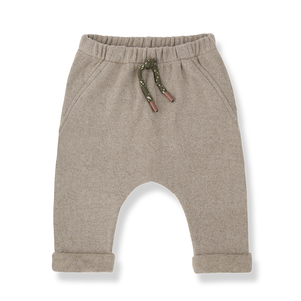 Pantalón de punto arena
