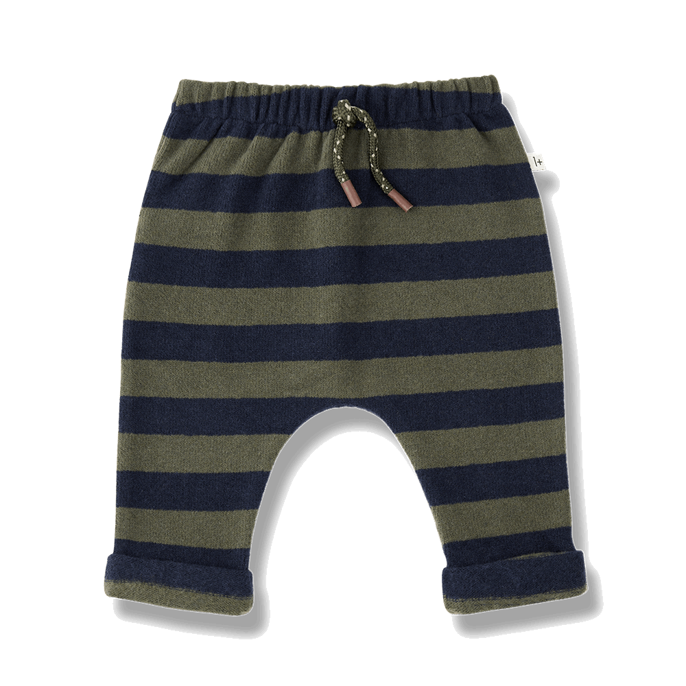 Pantalón de punto a rayas