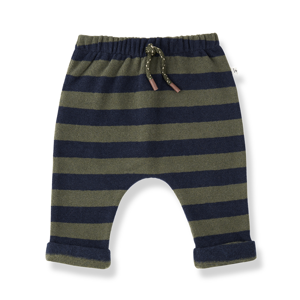 Pantalón de punto a rayas