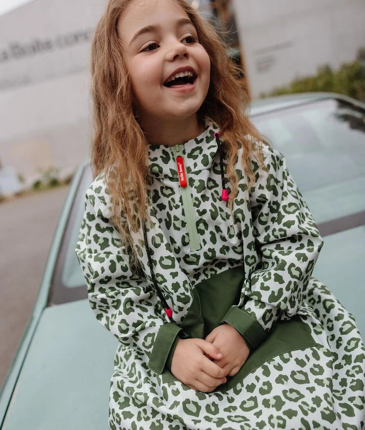 Poncho Impermeable Green Leopard