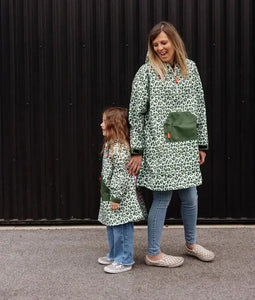 Poncho Impermeable Green Leopard