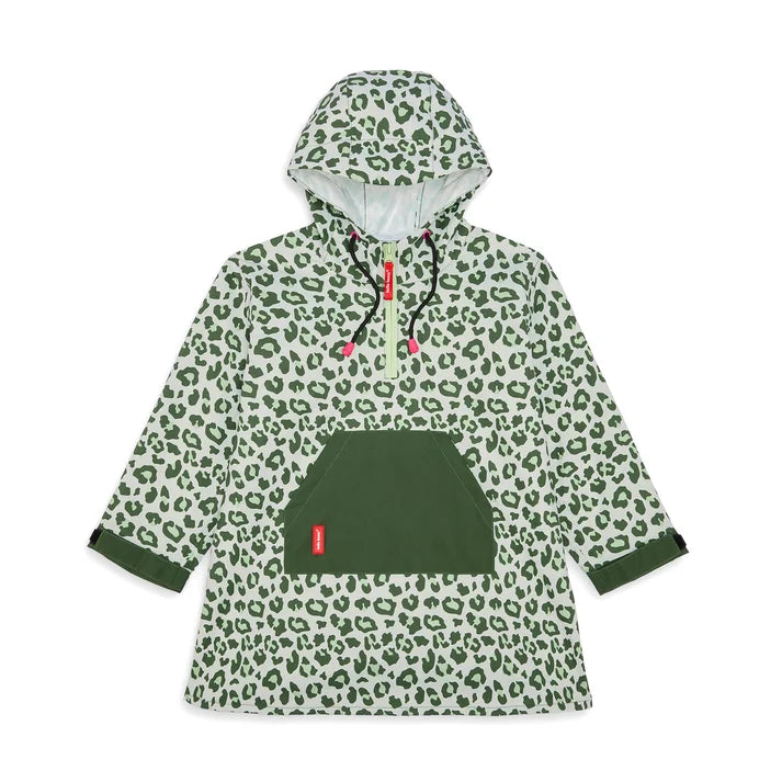 Poncho Impermeable Green Leopard