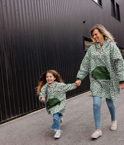 Poncho Impermeable Green Leopard