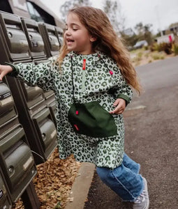 Poncho Impermeable Green Leopard