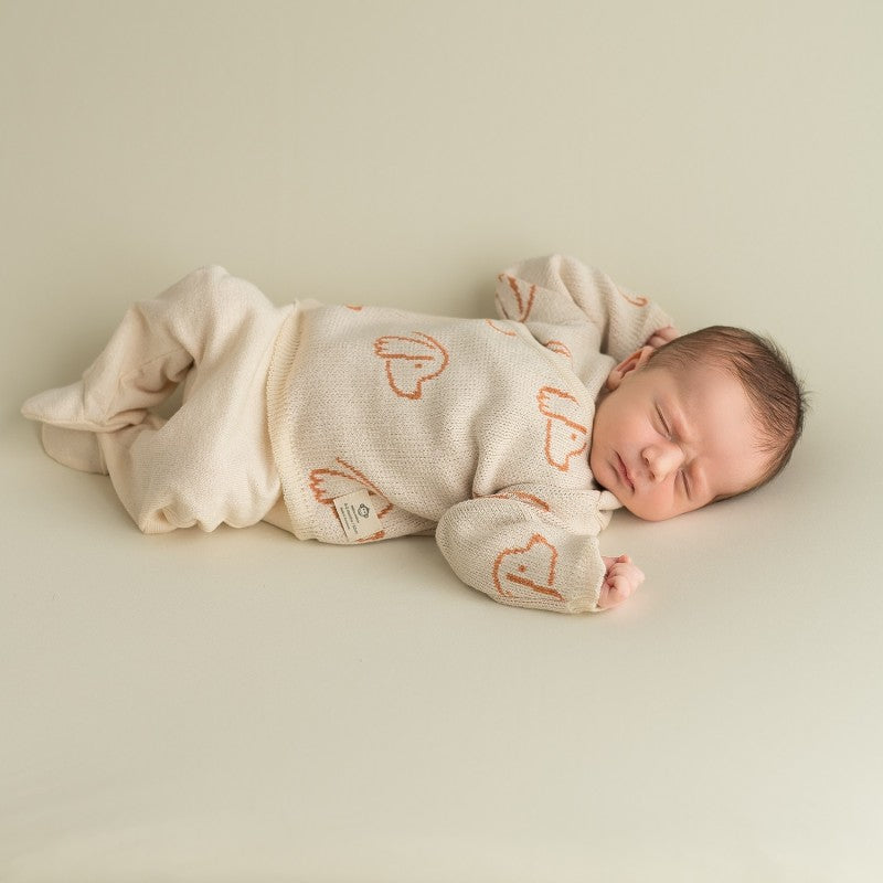 Set Recién Nacido Perros Crema