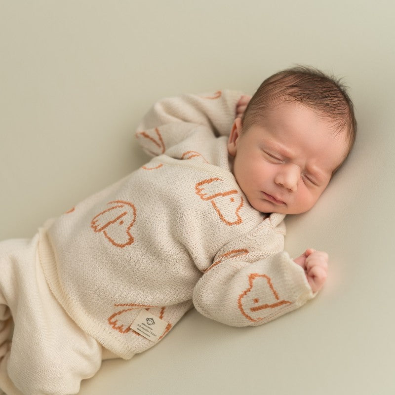 Set Recién Nacido Perros Crema