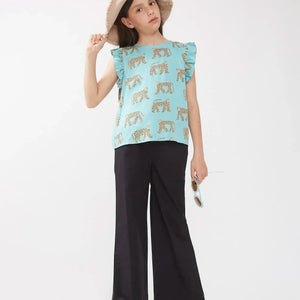 Pantalón recto negro