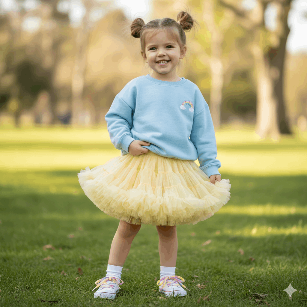 Falda de Tul Amarilla