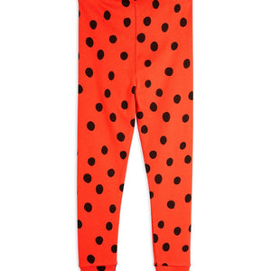 Leggings rojos puntos mini rodini