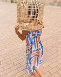 Vestido estampado parada