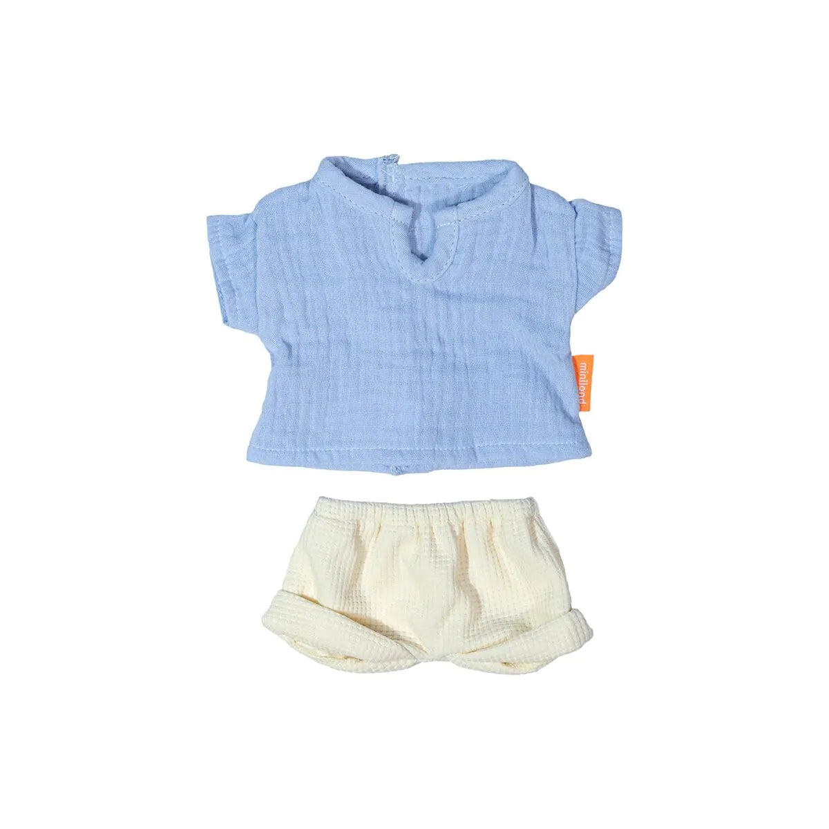 Conjunto camisa azul y shorts 32cm