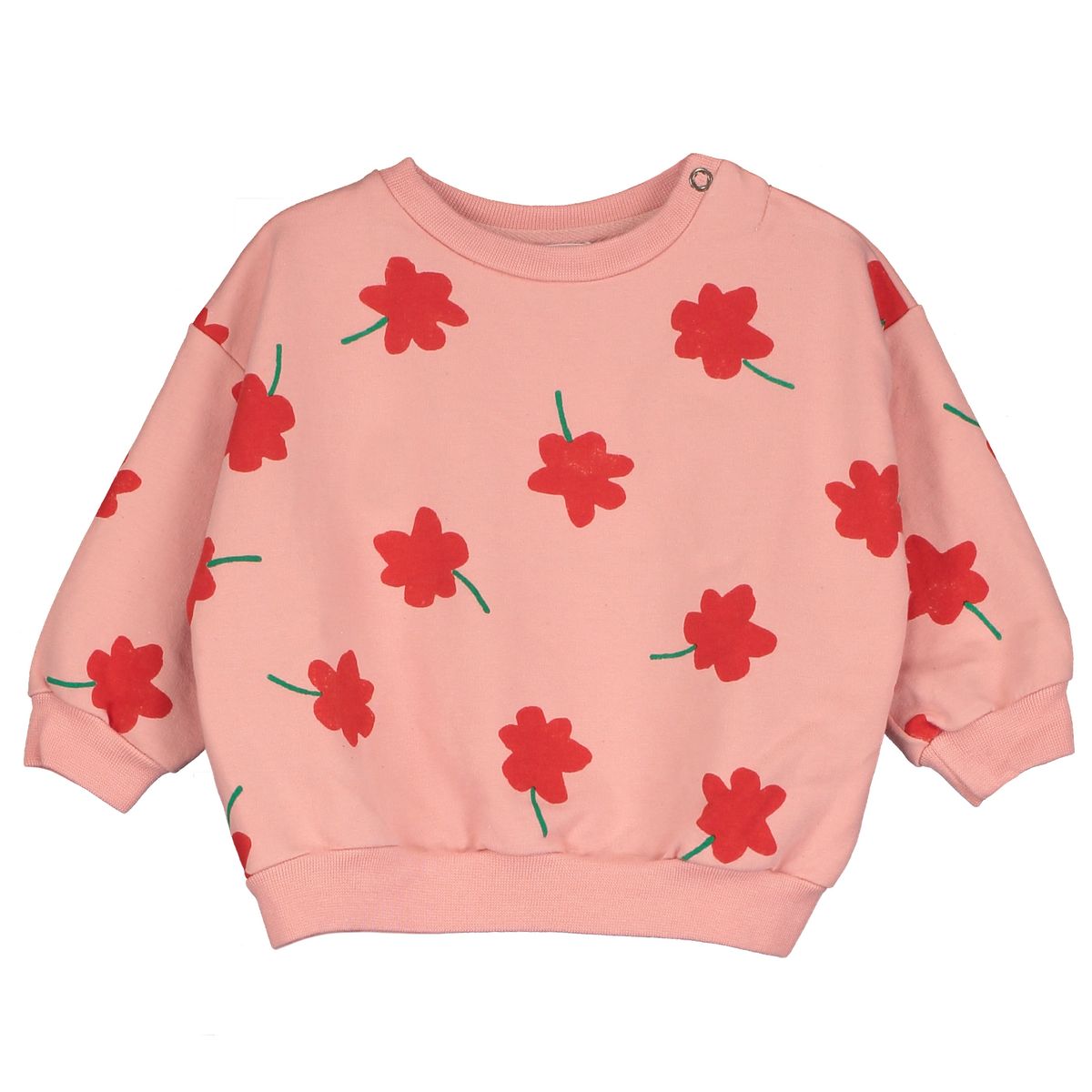 Sudadera de bebé poppy rosa