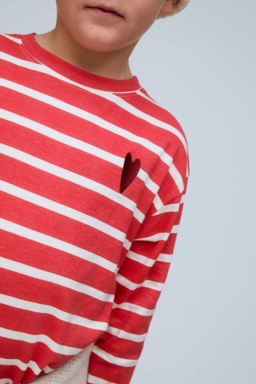 Camiseta rayas Roja