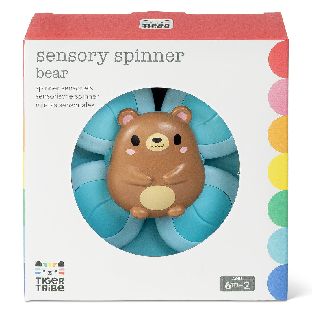 Spinner sensorial bebé - oso azul