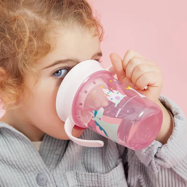 Vaso de aprendizaje unicornio