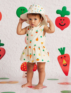Vestido Body mini verduritas