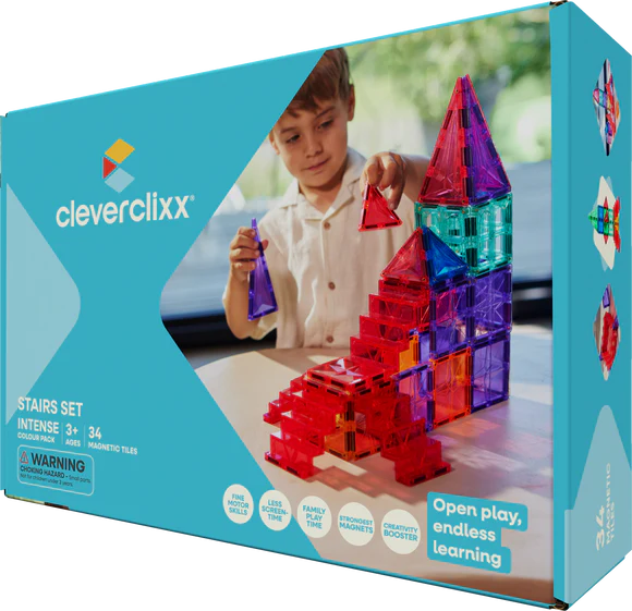 Pack Escaleras - 34 piezas magnéticas Cleverclixx