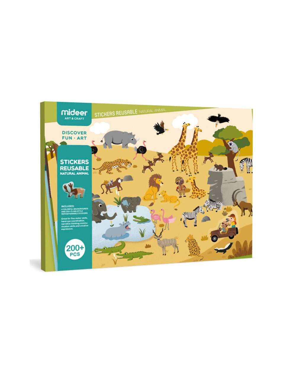Pegatinas Reutilizables Animales
