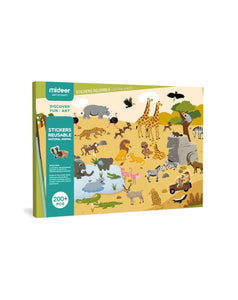 Pegatinas Reutilizables Animales