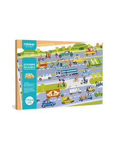 Pegatinas Reutilizables Vehículos Transporte