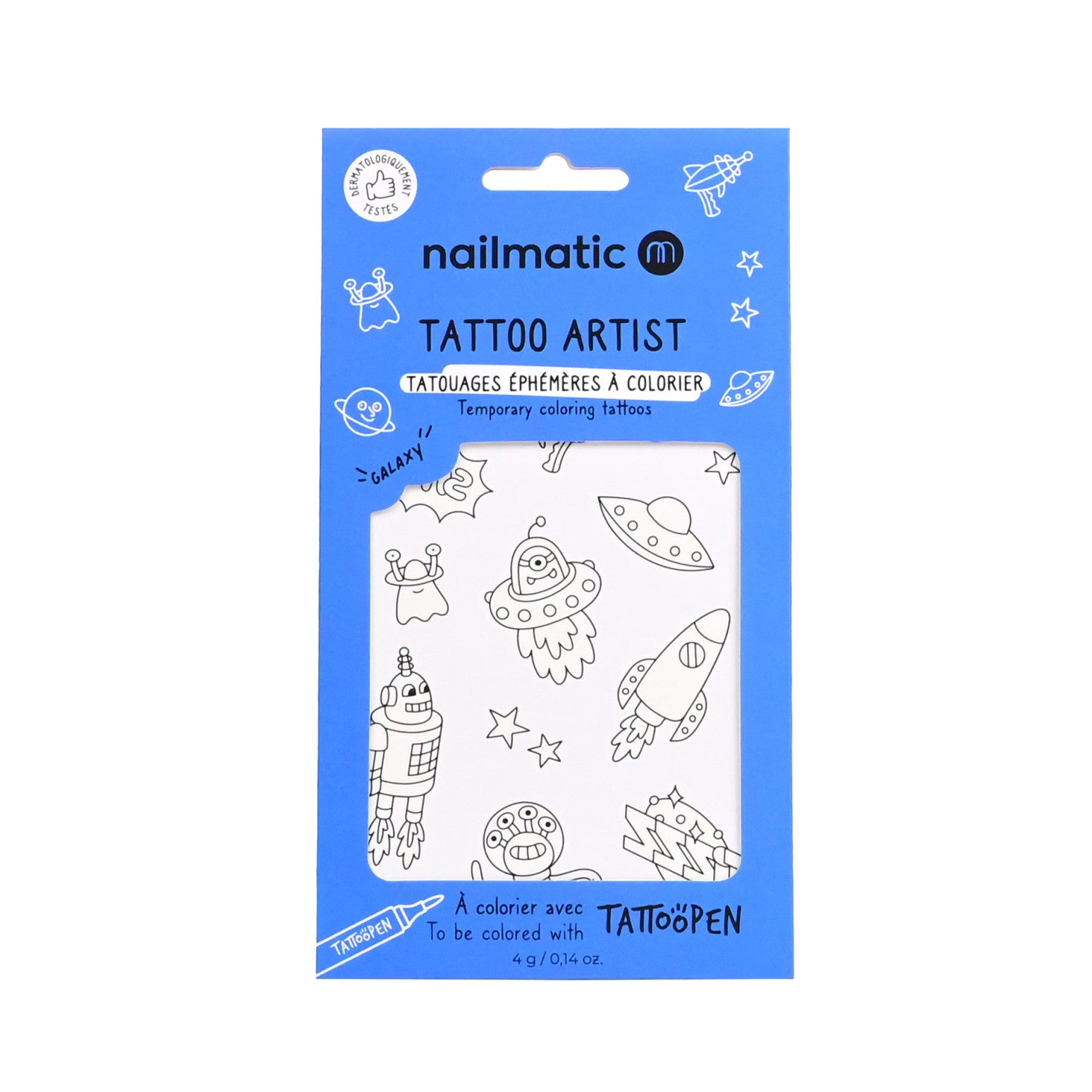 Tatuajes para colorear espacio