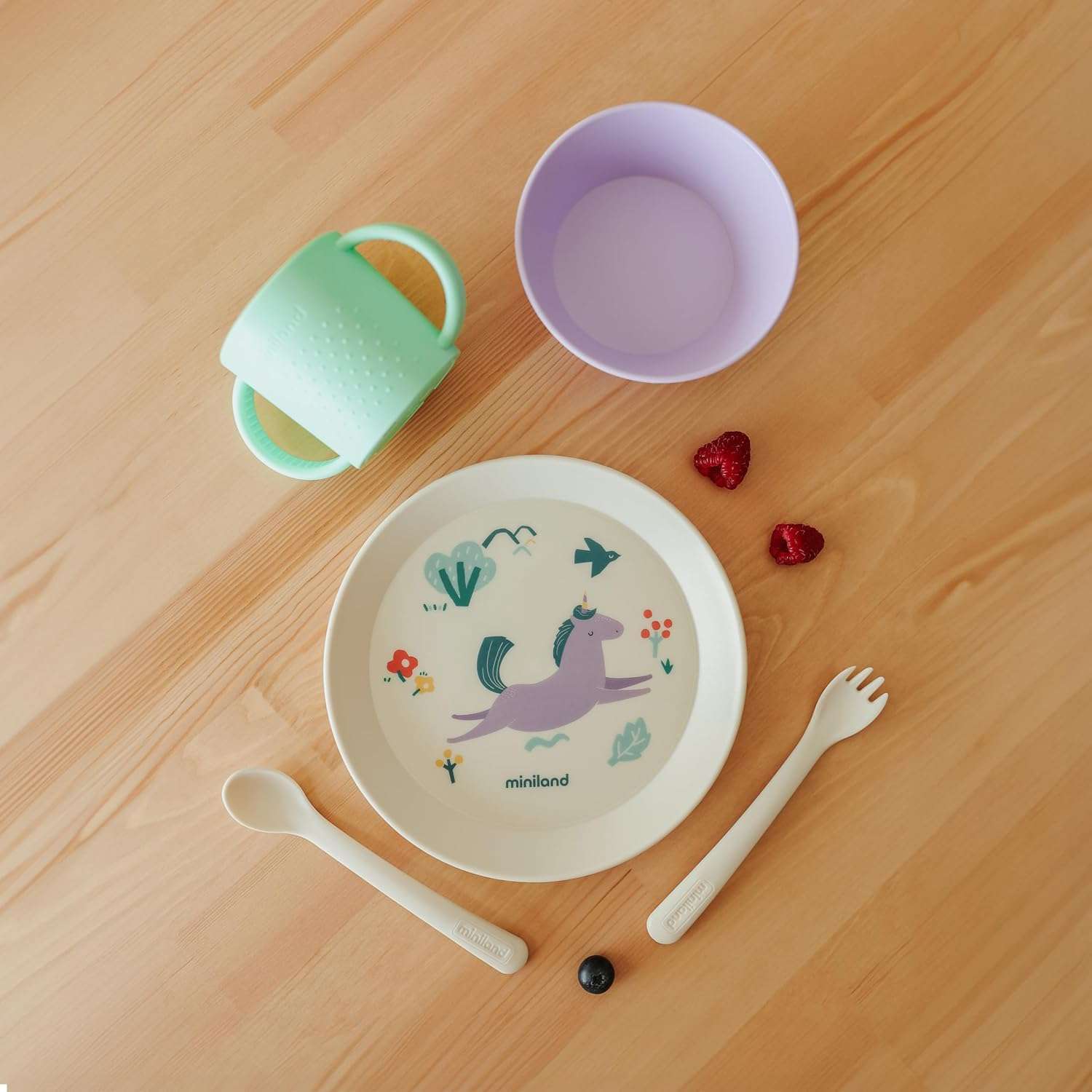 Vajilla infantil unicornio