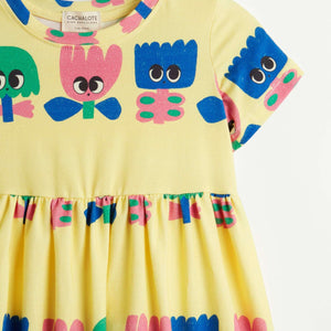 Vestido amarillo con Flores