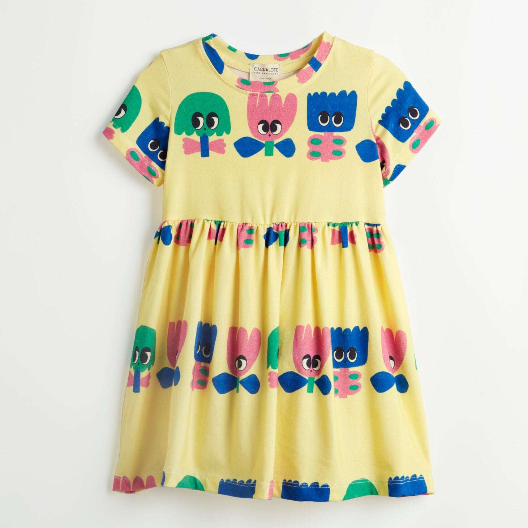 Vestido amarillo con Flores