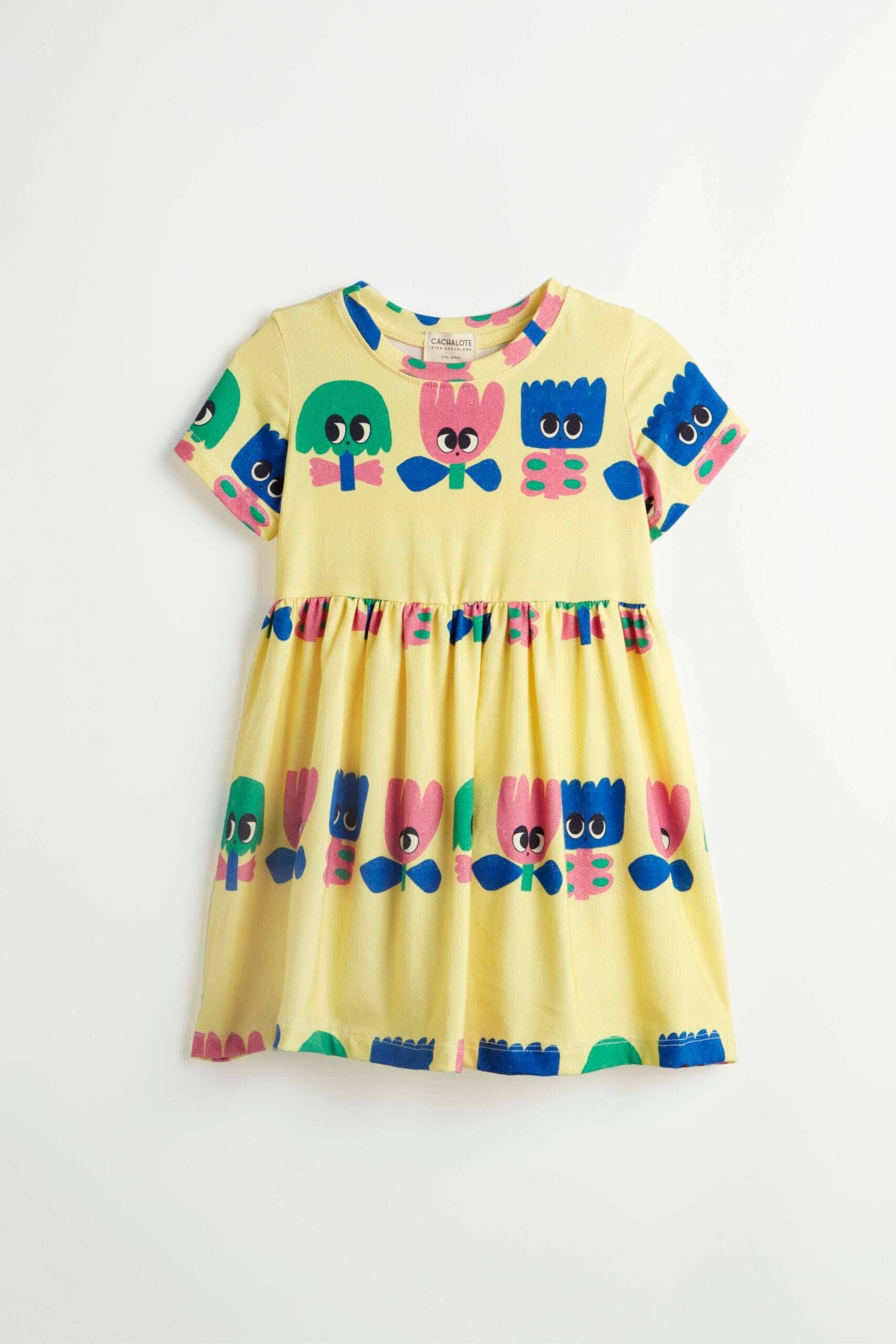 Vestido amarillo con Flores