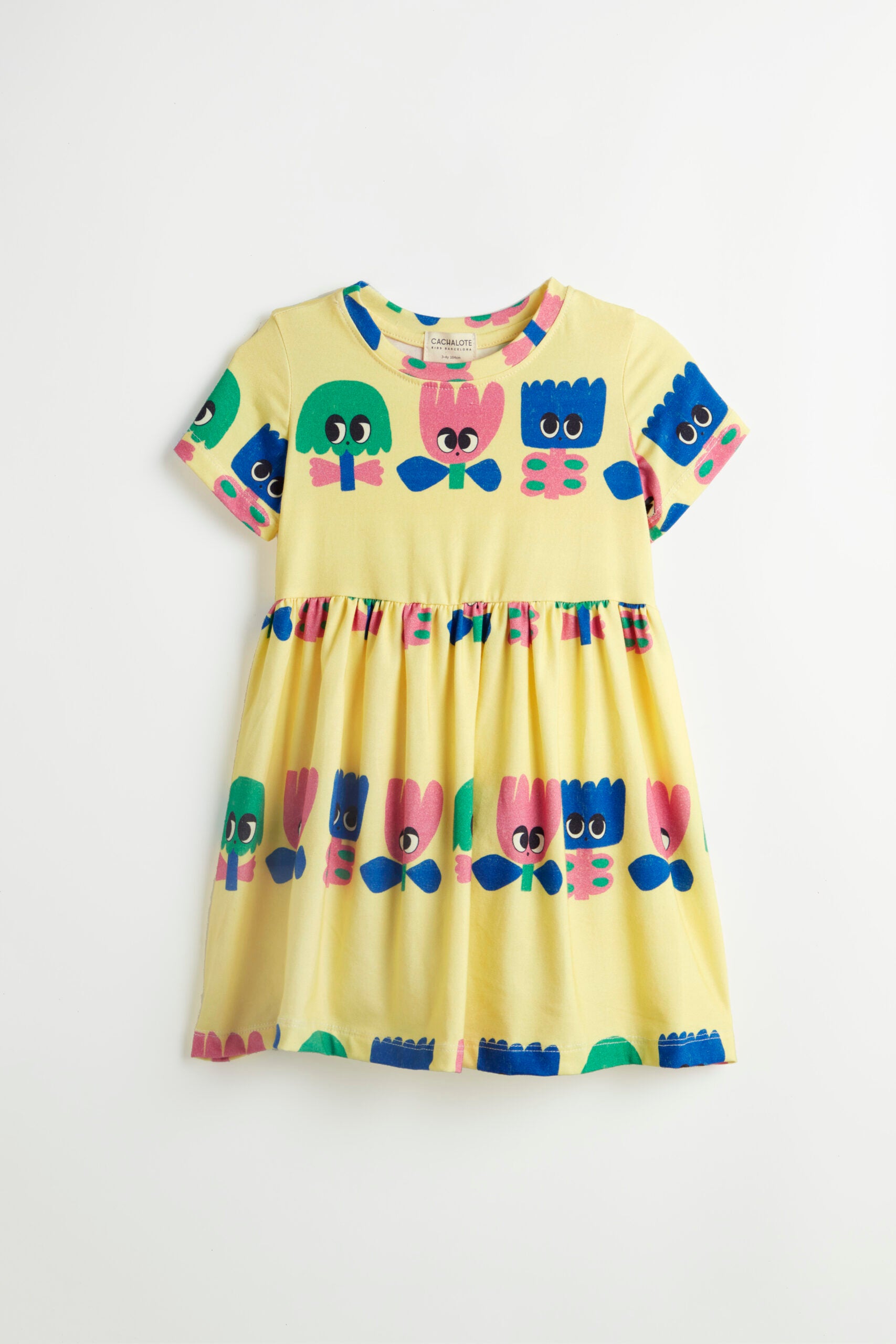 Vestido amarillo con Flores