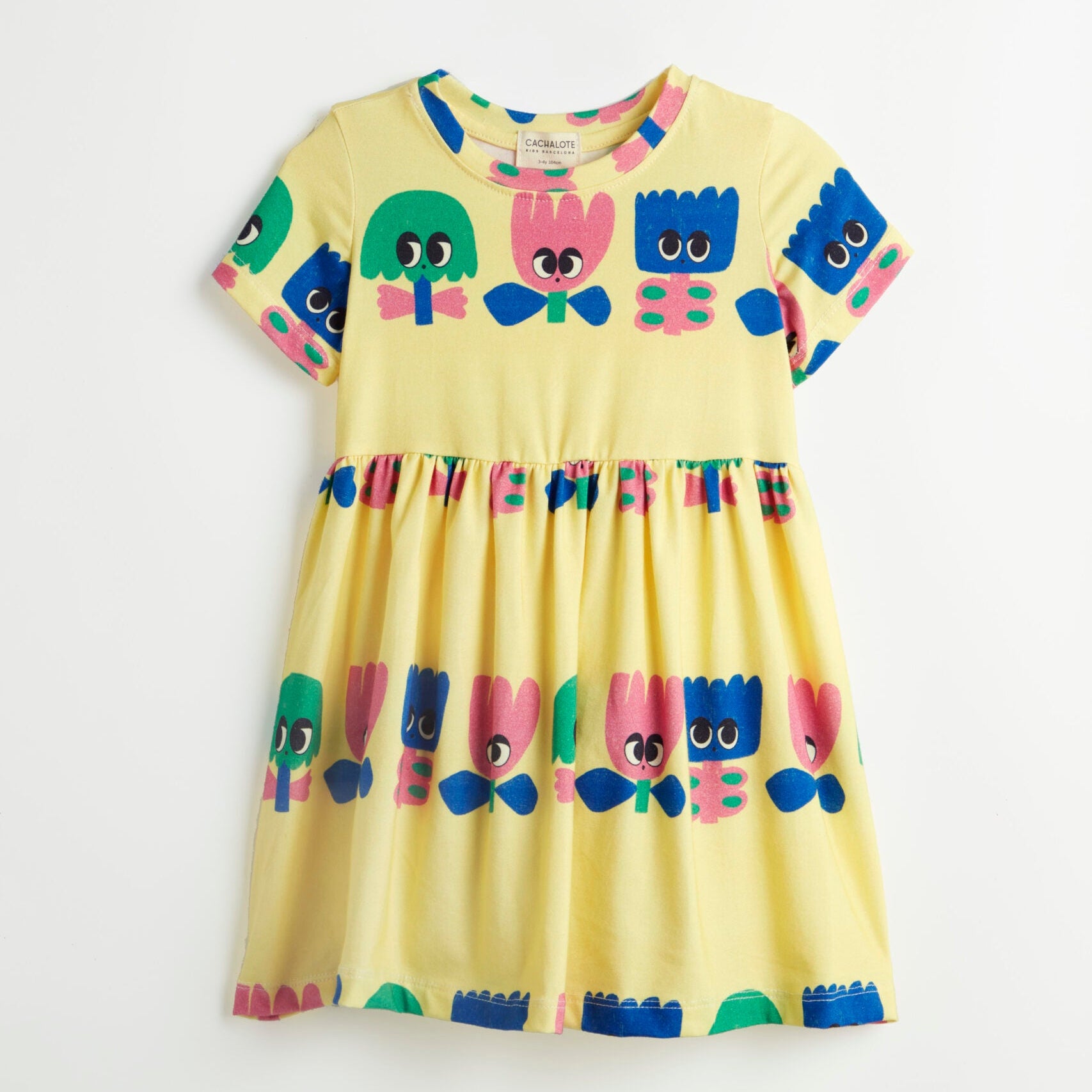 Vestido amarillo con Flores