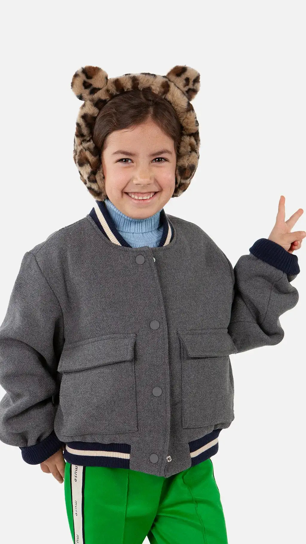 Orejeras peluditas leopardo barts