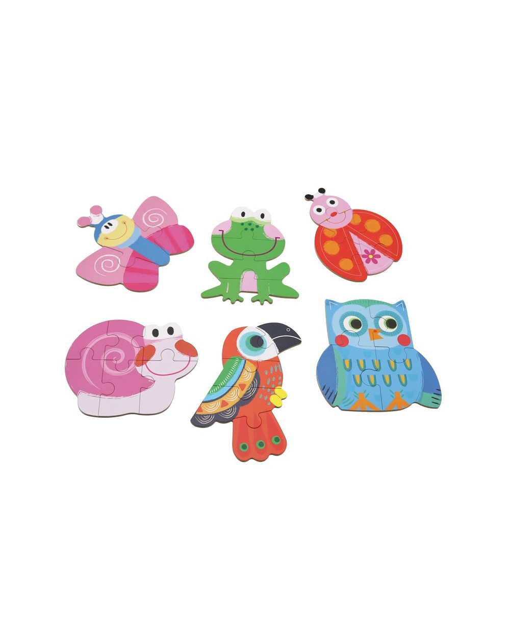Mini puzzles progresivos de Animalitos - Andreu Toys