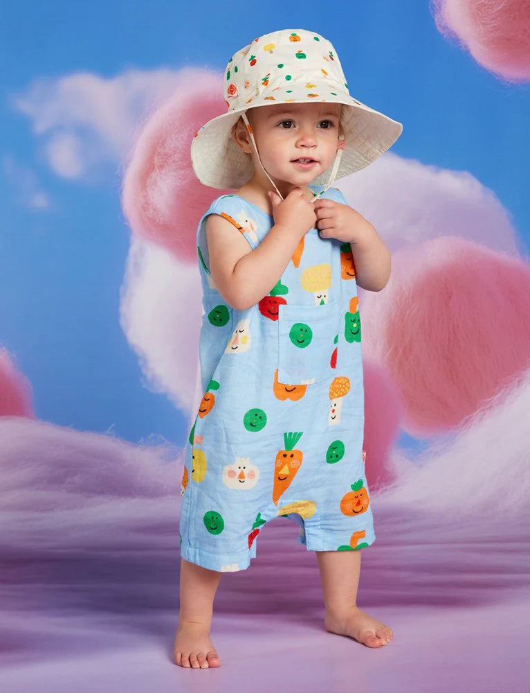 Gorro Solar Estampado Mini Verduritas