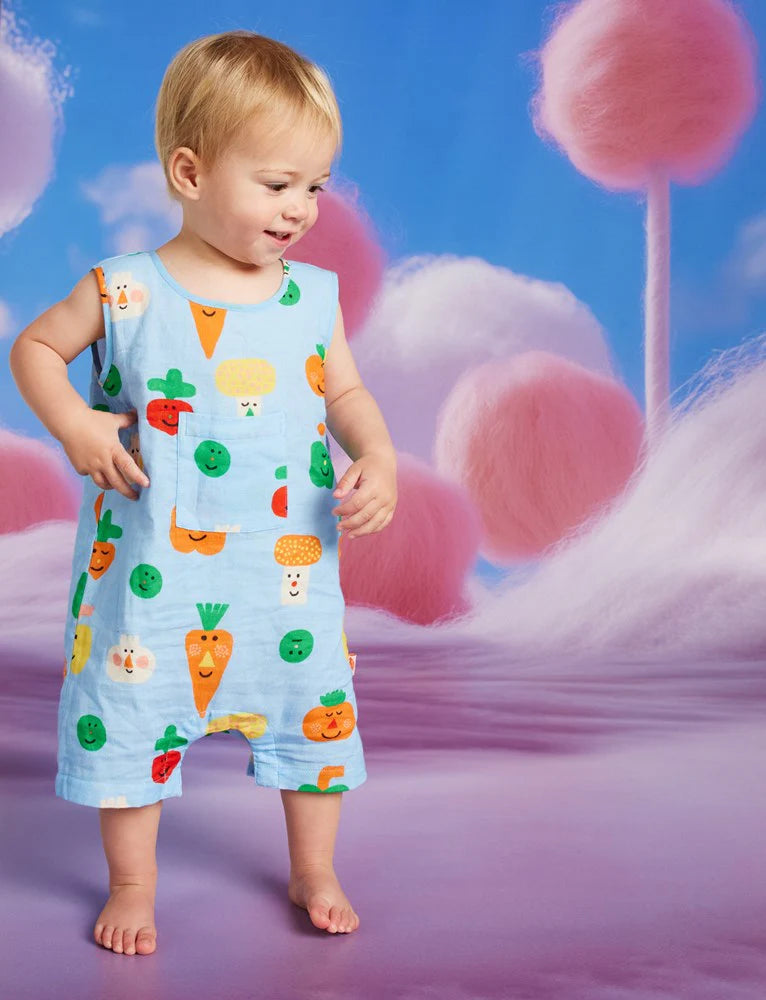 Pelele de muselina mini verduritas