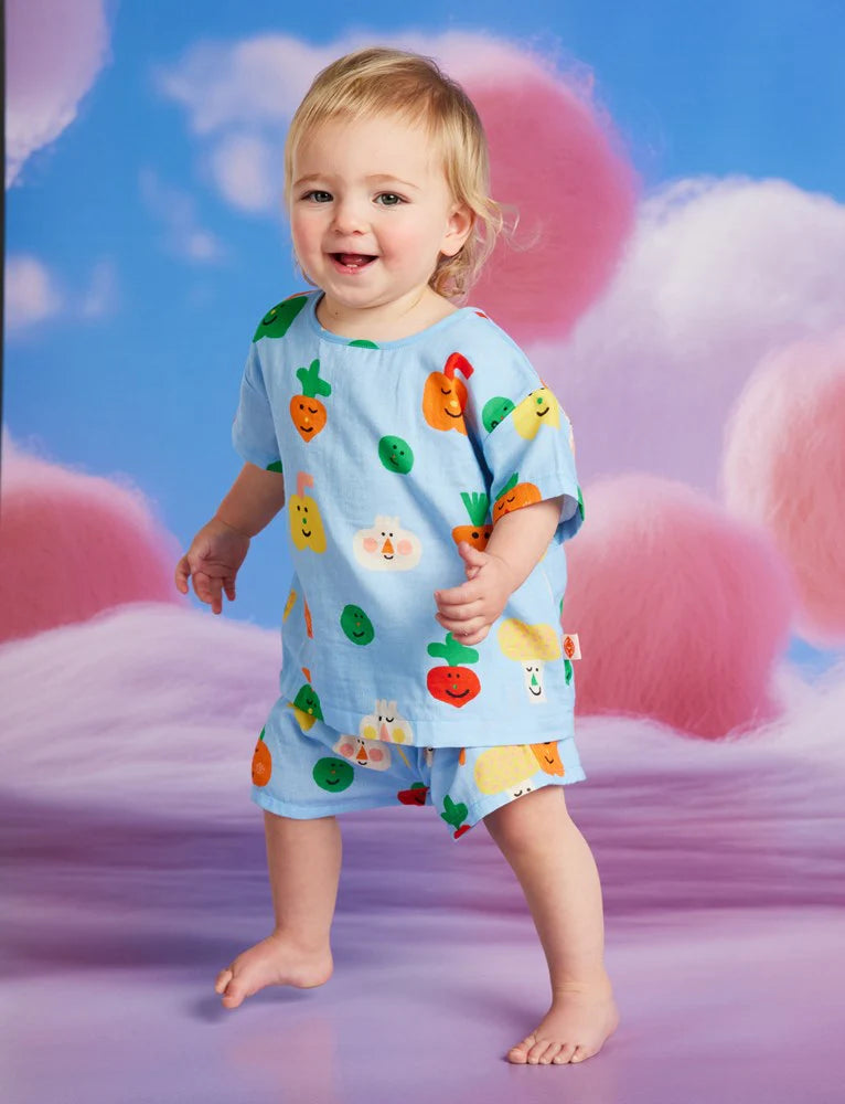Camisa de muselina Mini Verduritas