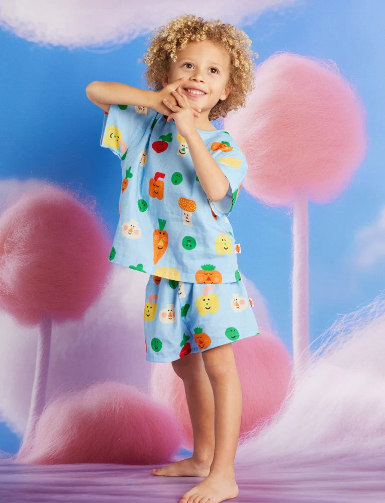 Camisa de muselina Mini Verduritas