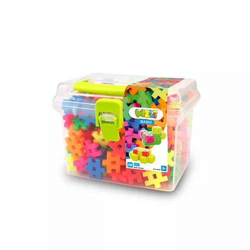 Meli Blocks - Basic Neon Travel Box 250 pieces